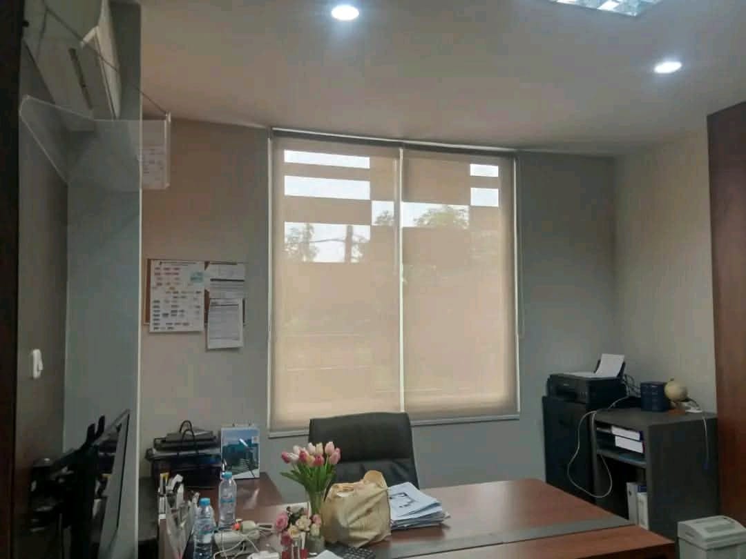 Jual Roller Blind Sharp Point Solar Screen Sp.2600-9 Wrana Grey+Cream